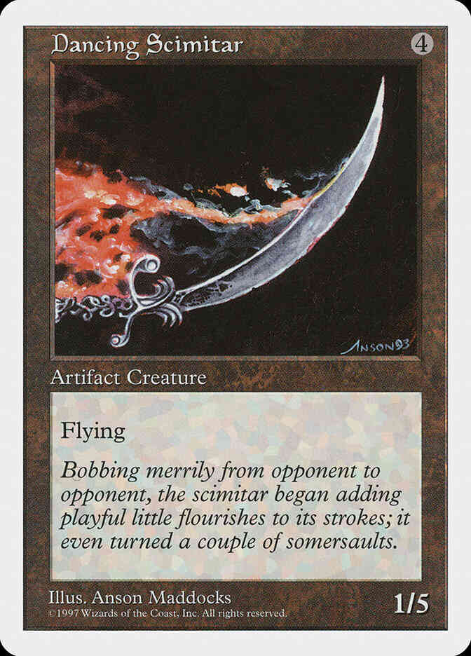 Dancing Scimitar [362] [Fifth Edition] [Non-Foil]