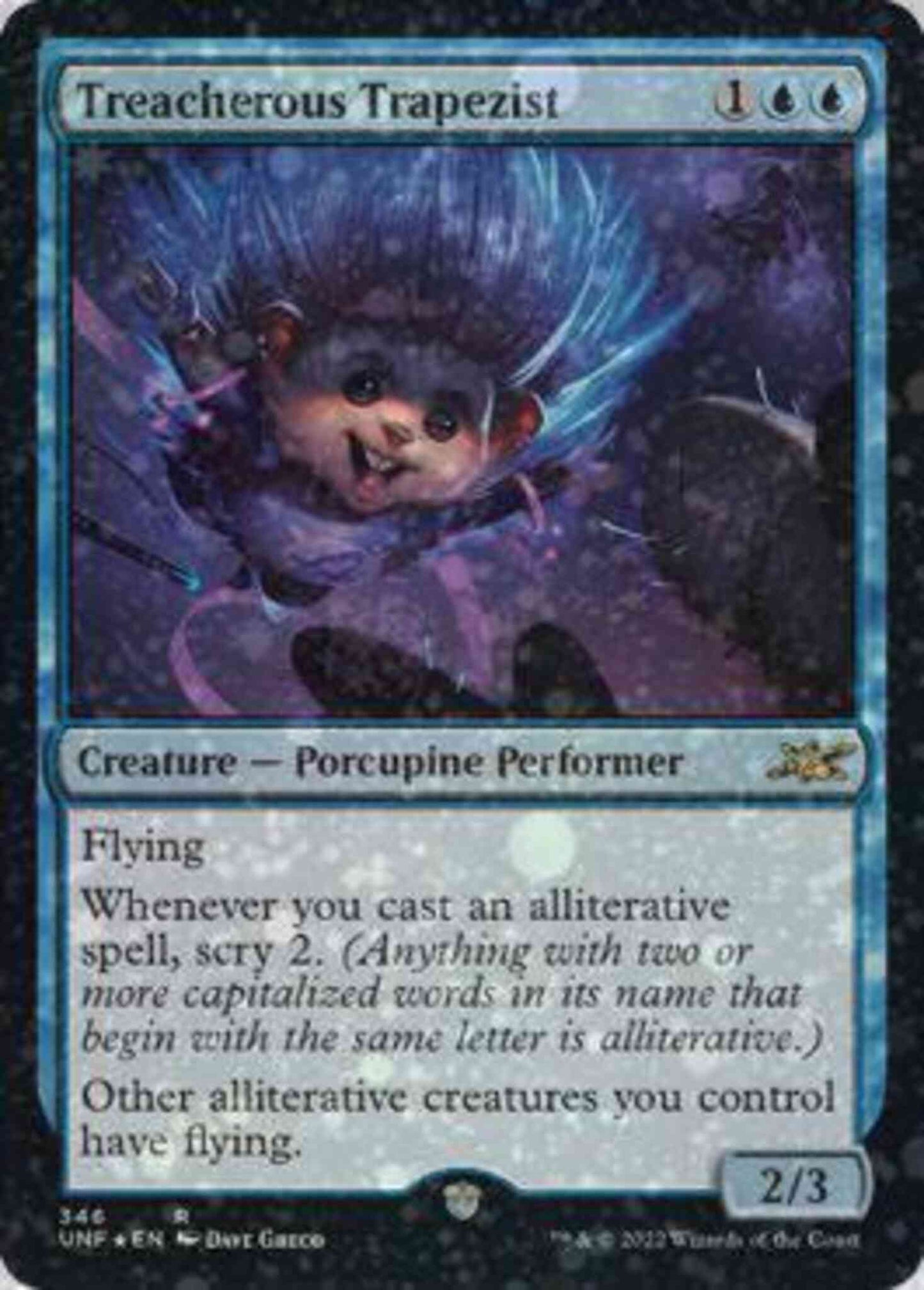 Treacherous Trapezist [346] [Unfinity] [Galaxy Foil]