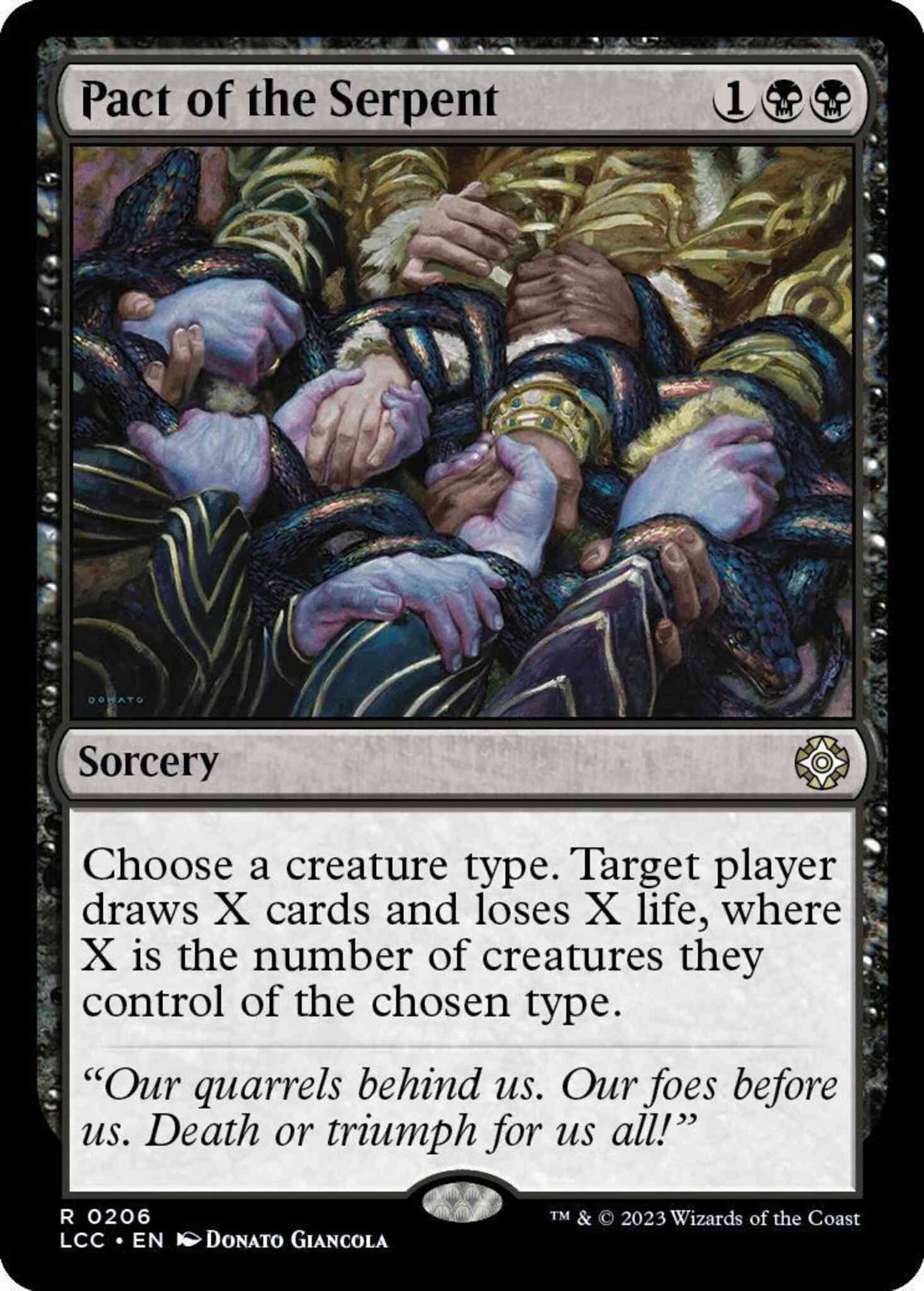 Pact of the Serpent [206] [The Lost Caverns of Ixalan: Commander] [Non-Foil]