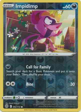 Impidimp - 092/172 - Common [swsh9-092] [Reverse Holo]