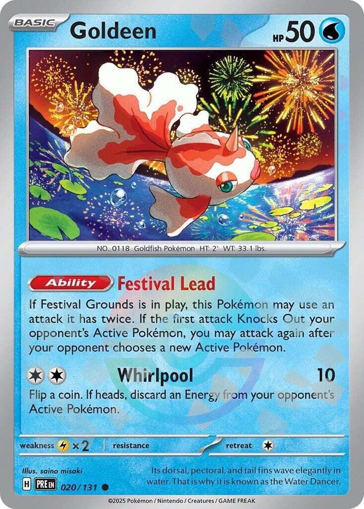 Goldeen - Poké Ball Pattern - 020/131 - Common [sv085-020] [Reverse Holo]