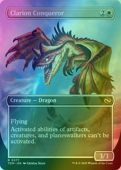 Clarion Conqueror // Clarion Conqueror [377] [Borderless] [Tarkir: Dragonstorm] [Foil]