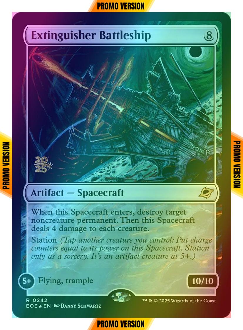 Extinguisher Battleship [242s] [Prerelease] [Edge of Eternities: Promos] [Foil]