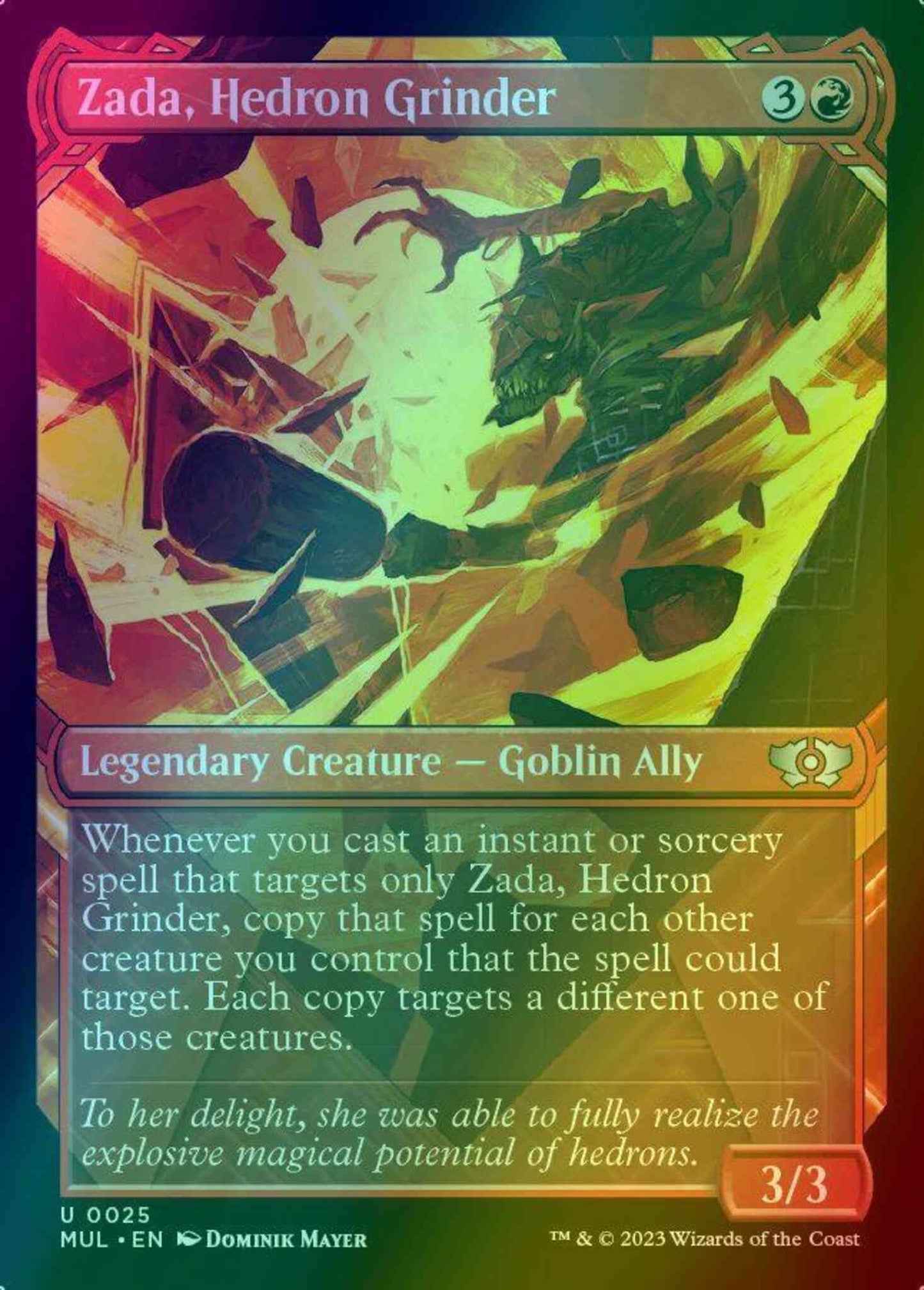 Zada, Hedron Grinder [25] [Planar Showcase] [Multiverse Legends] [Foil]