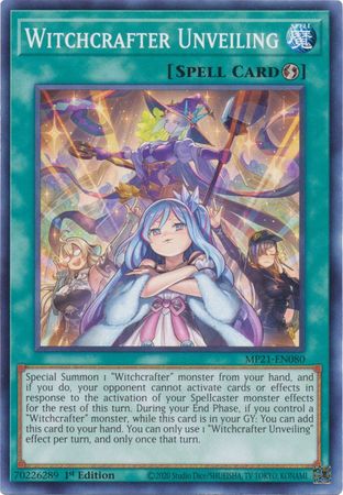 Witchcrafter Unveiling - MP21-EN080 - Common - 1st Edition