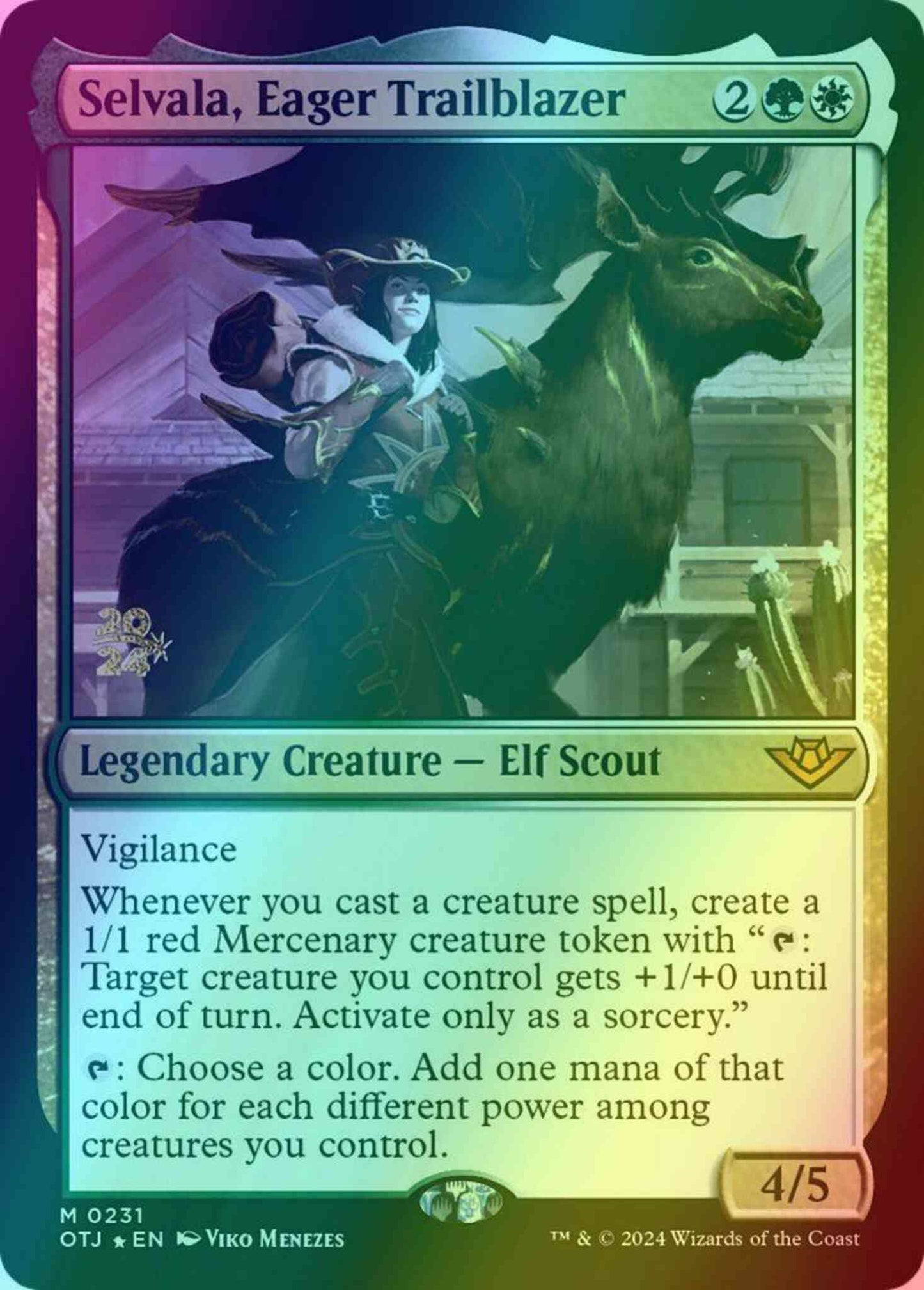 Selvala, Eager Trailblazer [231s] [Prerelease] [Outlaws of Thunder Junction: Promos] [Foil]