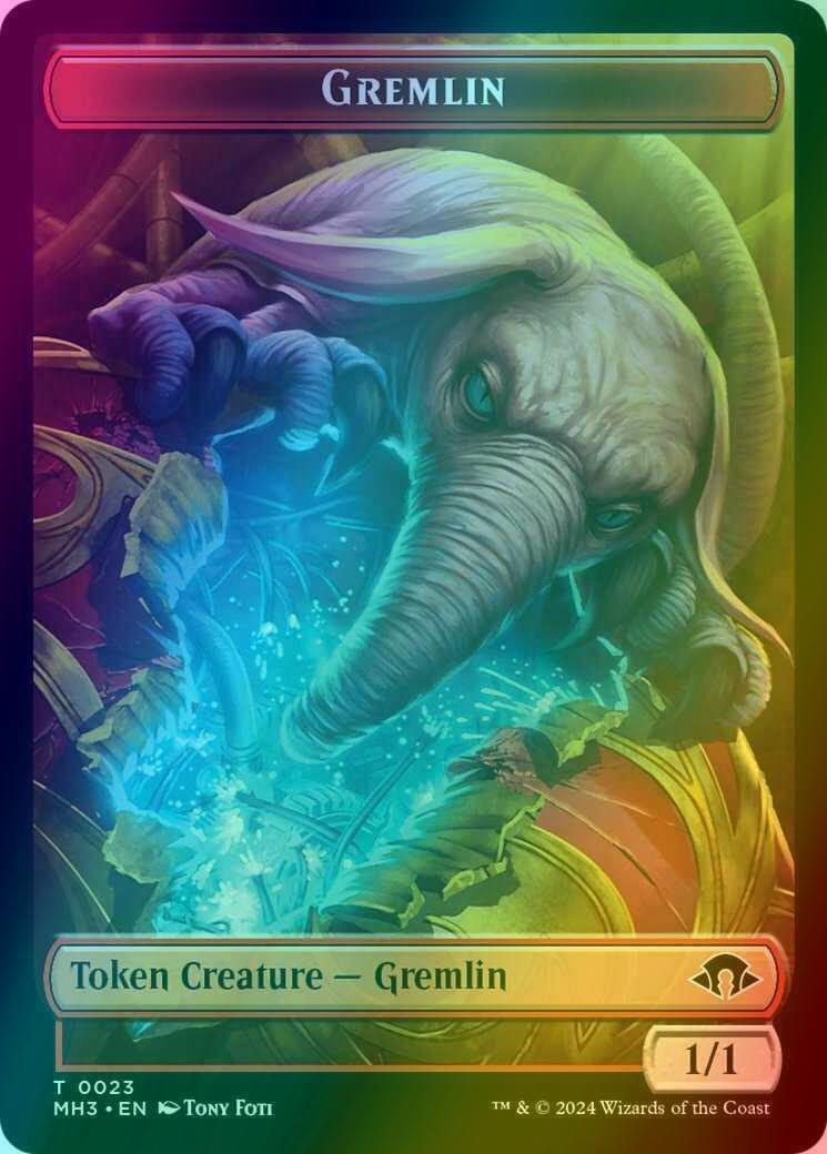 Eldrazi Spawn Token (02) // Gremlin Token (23) [Modern Horizons 3: Tokens] [Foil]