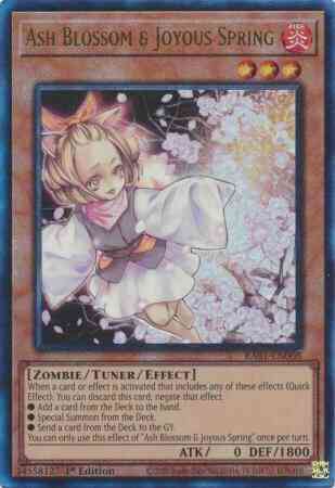 Ash Blossom & Joyous Spring - RA01-EN008 - Prismatic Ultimate Rare - 1st Edition