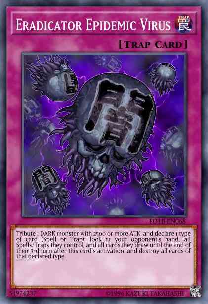 Eradicator Epidemic Virus - FOTB-EN068 - Secret Rare - Unlimited