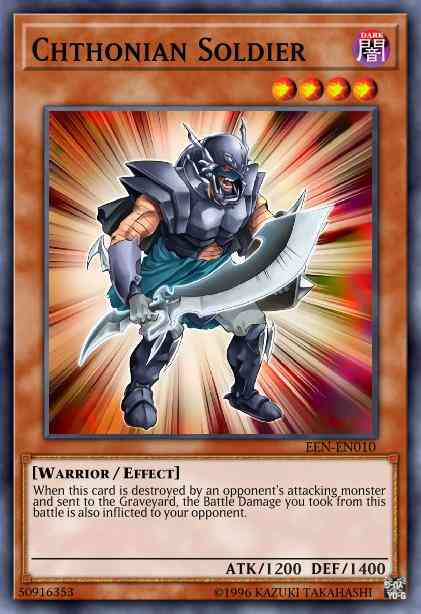 Chthonian Soldier - EEN-EN010 - Rare - 1st Edition