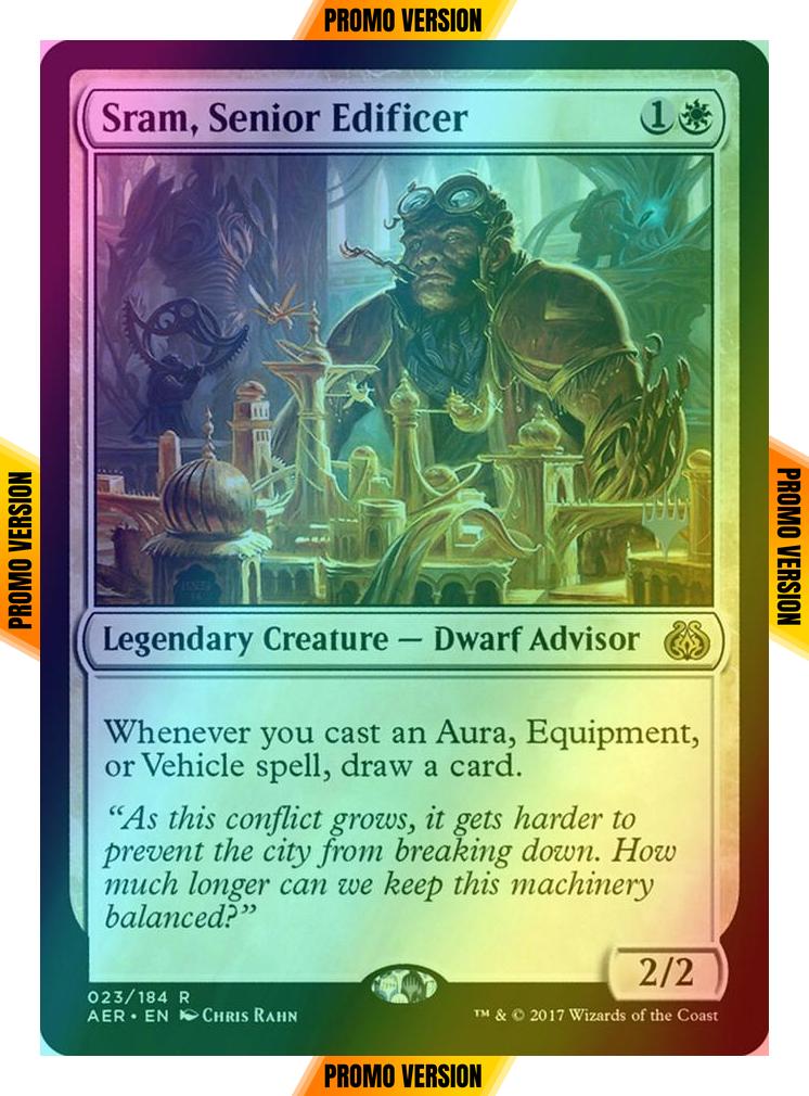 Sram, Senior Edificer [Promo Pack] [23p] [Aether Revolt Promos] [Foil]