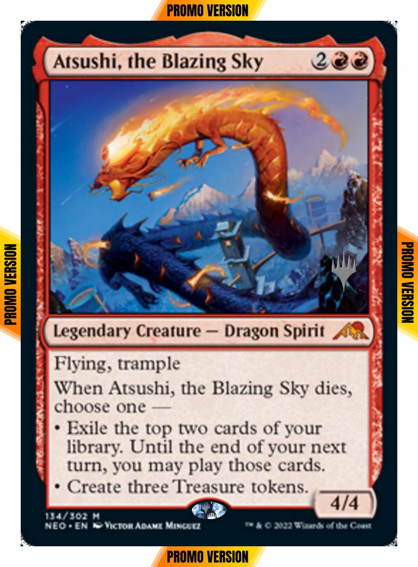 Atsushi, the Blazing Sky [Promo Pack] [134p] [Kamigawa: Neon Dynasty: Promos] [Non-Foil]