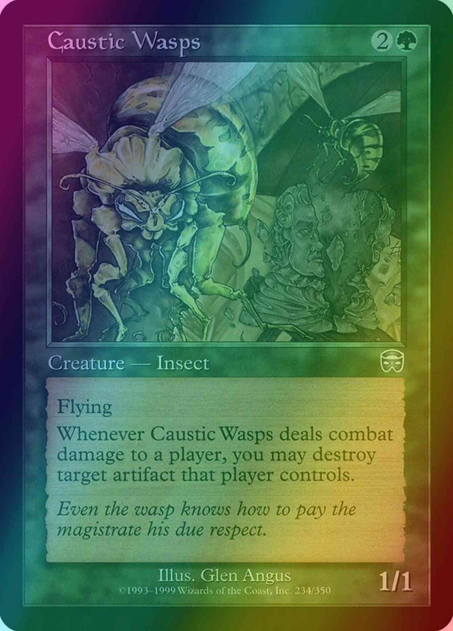 Caustic Wasps [234] [Mercadian Masques] [Foil]