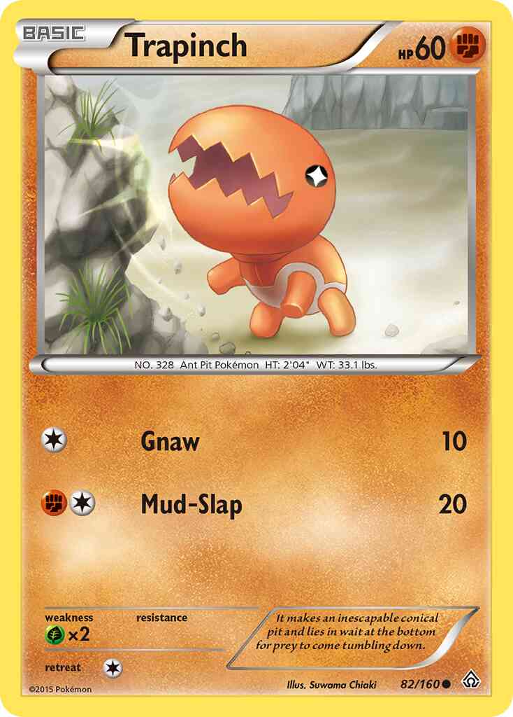 Trapinch - 82/160 - Common [xy5-82] [Non-Holo]