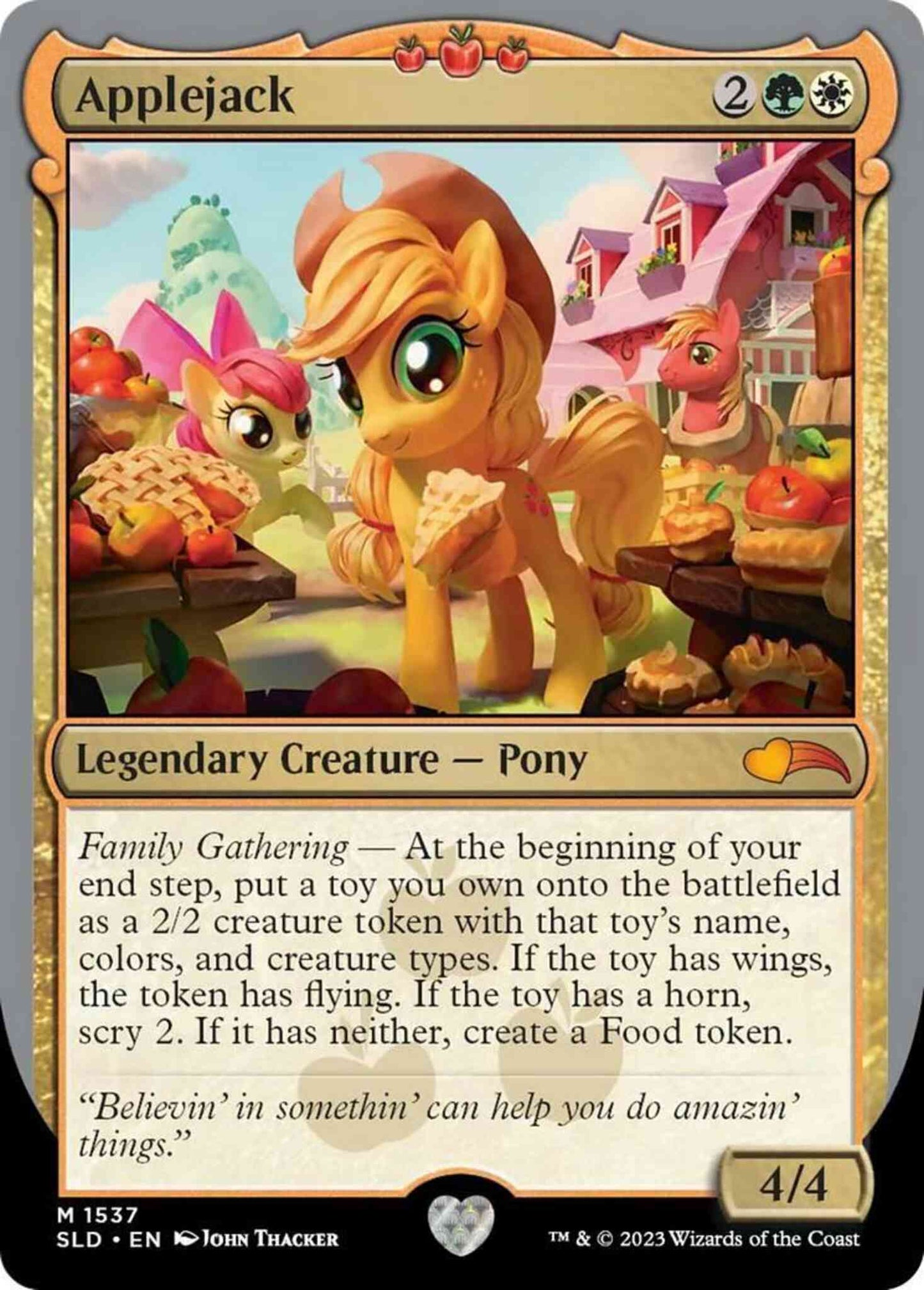 Applejack [1537] [Ponies: The Galloping 2] [Secret Lair Drop] [Non-Foil]