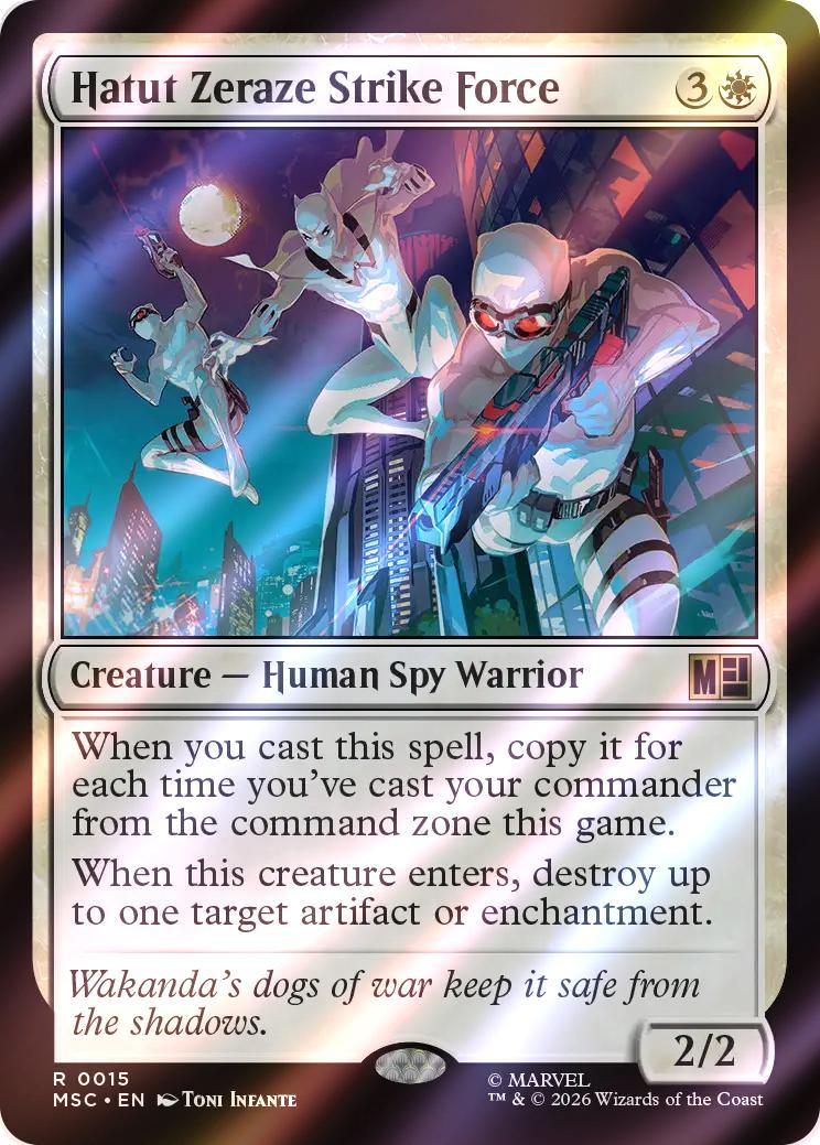 Hatut Zeraze Strike Force [15] [Marvel Super Heroes: Commander] [Surge Foil]