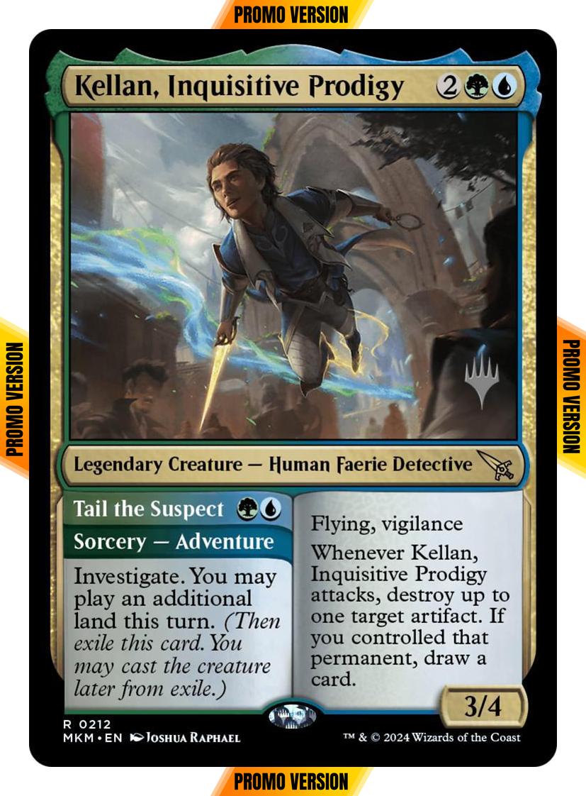 Kellan, Inquisitive Prodigy // Tail the Suspect [212p] [Promo Pack] [Murders at Karlov Manor: Promos] [Non-Foil]
