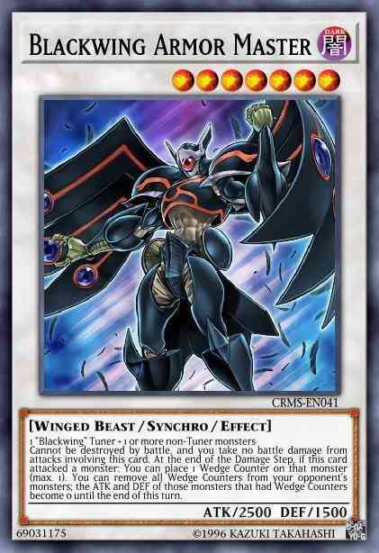 Blackwing Armor Master - GLD3-EN038 - Gold Rare - Limited