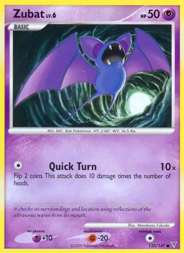 Zubat - 133/147 - Common [pl3-133] [Non-Holo]