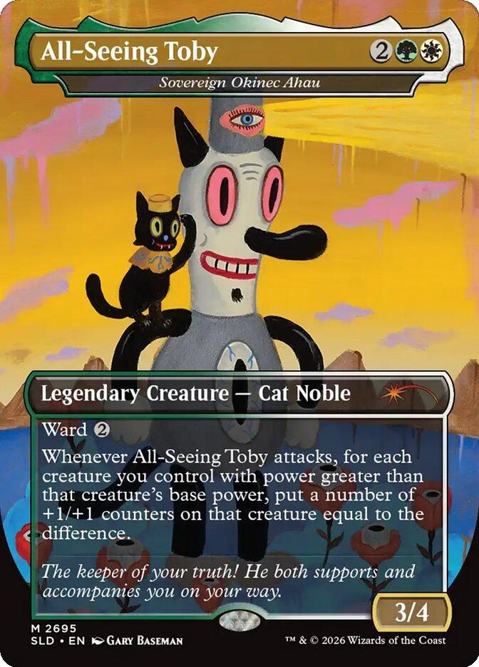 All-Seeing Toby - Sovereign Okinec Ahau [2695] [Borderless] [Toby's Journey] [Secret Lair Drop] [Non-Foil]
