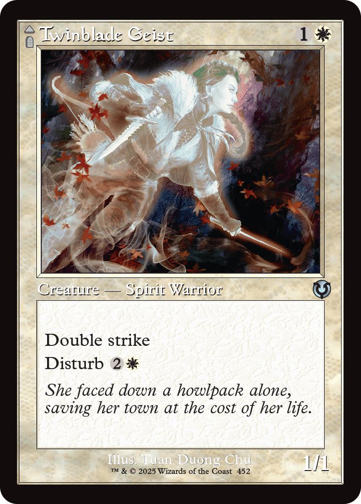 Twinblade Geist // Twinblade Invocation [452] [Retro Frame] [Innistrad Remastered] [Non-Foil]