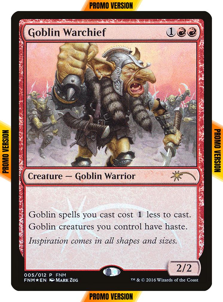 Goblin Warchief [5] [Friday Night Magic 2016] [Foil]