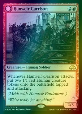 Hanweir Garrison // Hanweir, the Writhing Township [130a] [B] [Eldritch Moon] [Foil]