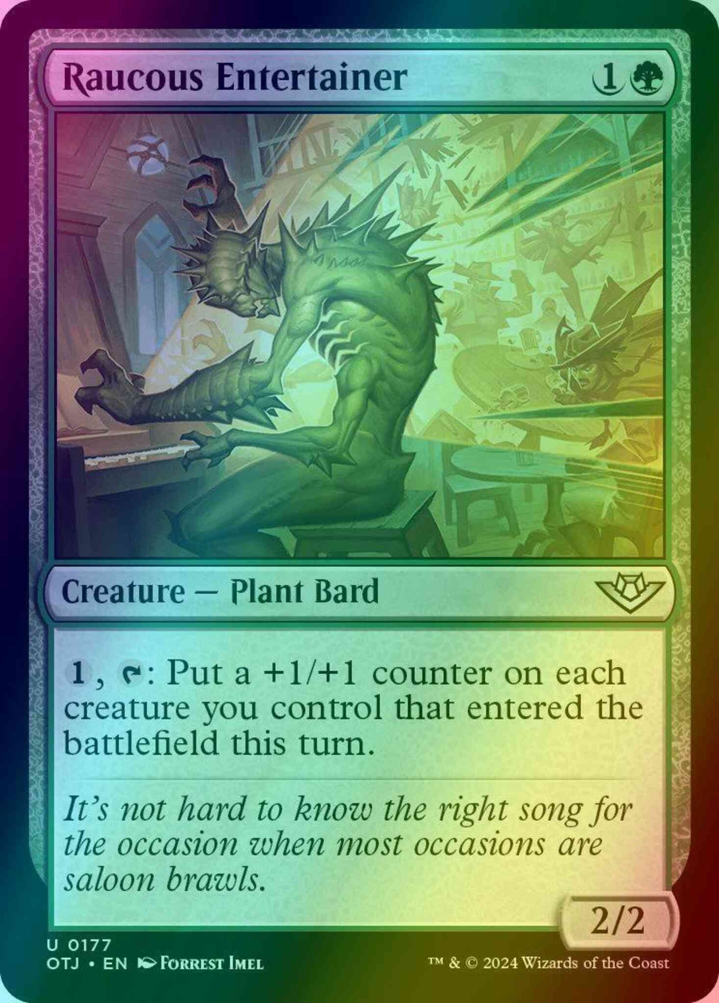 Raucous Entertainer [177] [Outlaws of Thunder Junction] [Foil]
