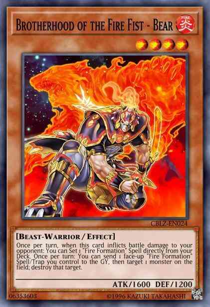 Brotherhood of the Fire Fist - Bear - FIGA-EN023 - Super Rare - 1st Edition