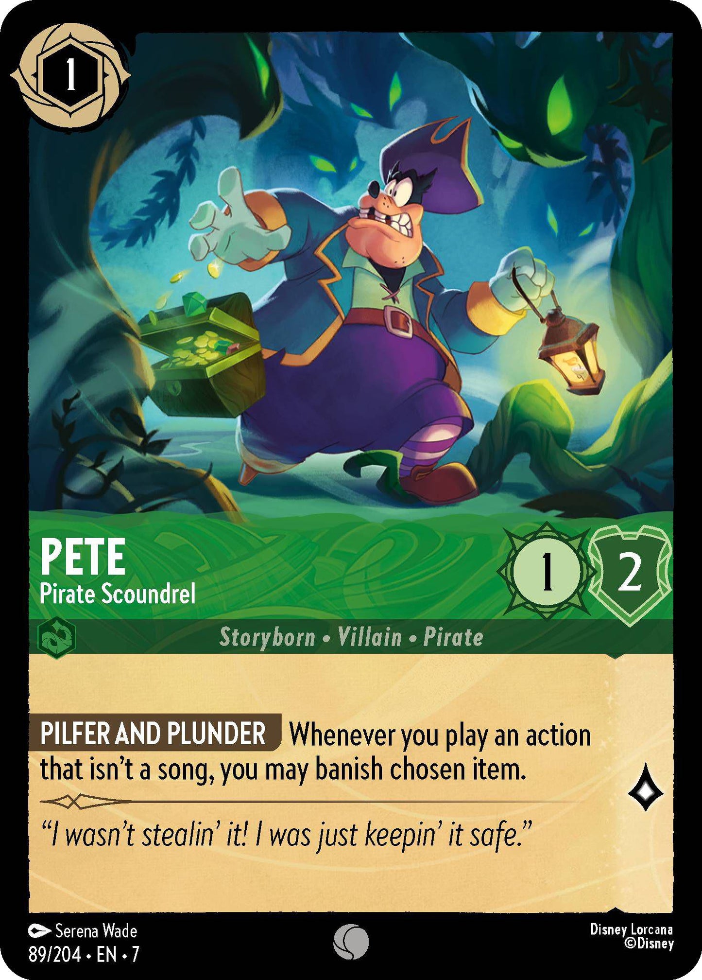 Pete - Pirate Scoundrel - 89/204 [Archazia's Island] [Non-Foil]