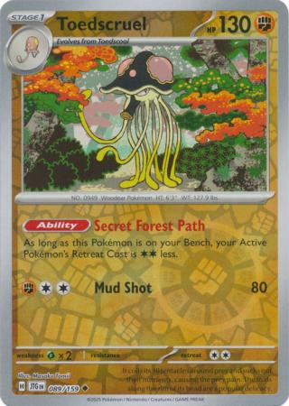 Toedscruel - 089/159 - Uncommon [sv09-089] [Reverse Holo]