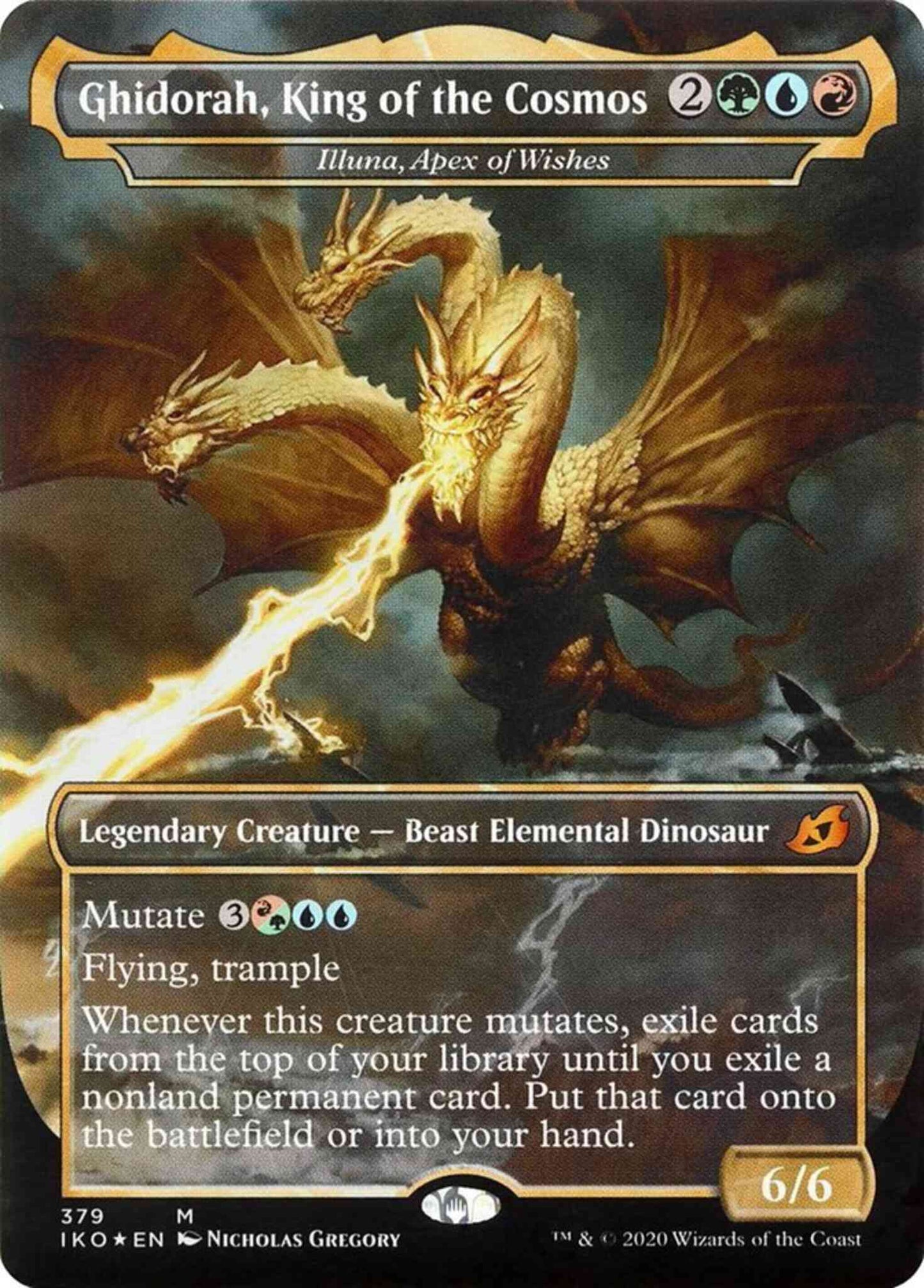 Ghidorah, King of the Cosmos - Illuna, Apex of Wishes [379] [Alternate Art] [Godzilla] [Ikoria: Lair of Behemoths] [Non-Foil]