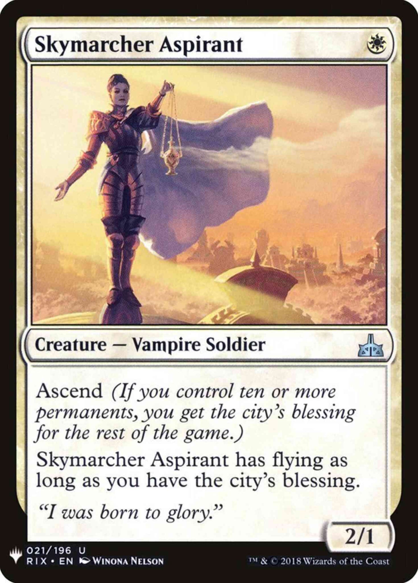 Skymarcher Aspirant [RIX-21] [The List] [Non-Foil]