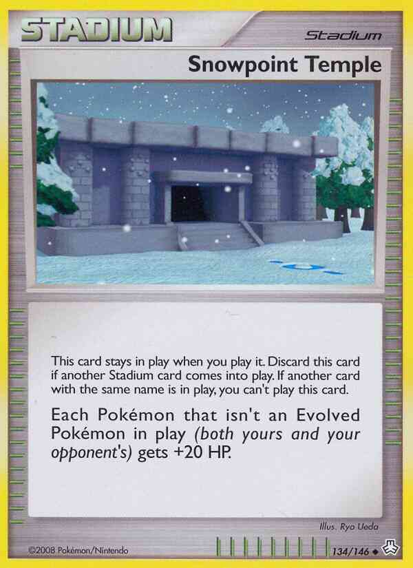 Snowpoint Temple - 134/146 - Uncommon [dp6-134] [Reverse Holo]