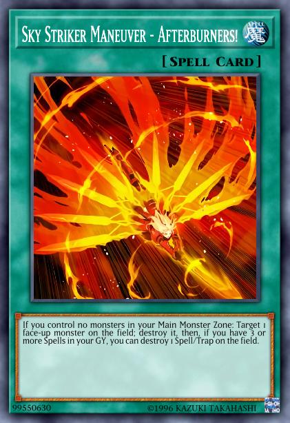 Sky Striker Maneuver - Afterburners! - MP19-EN261 - Super Rare - 1st Edition