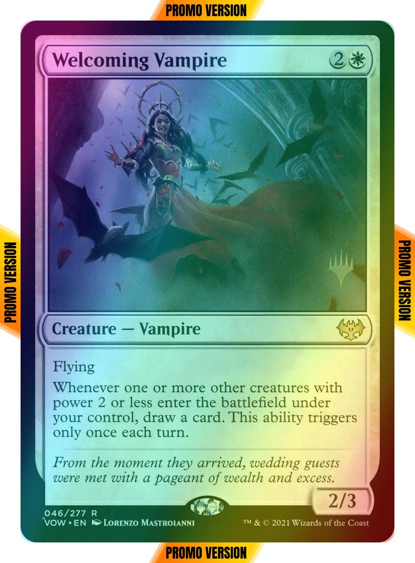 Welcoming Vampire [46p] [Promo Pack] [Innistrad: Crimson Vow: Promos] [Foil]