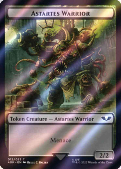 Astartes Warrior Token (12) // Spawn Token (16) [Universes Beyond: Warhammer 40,000: Tokens] [Surge Foil]