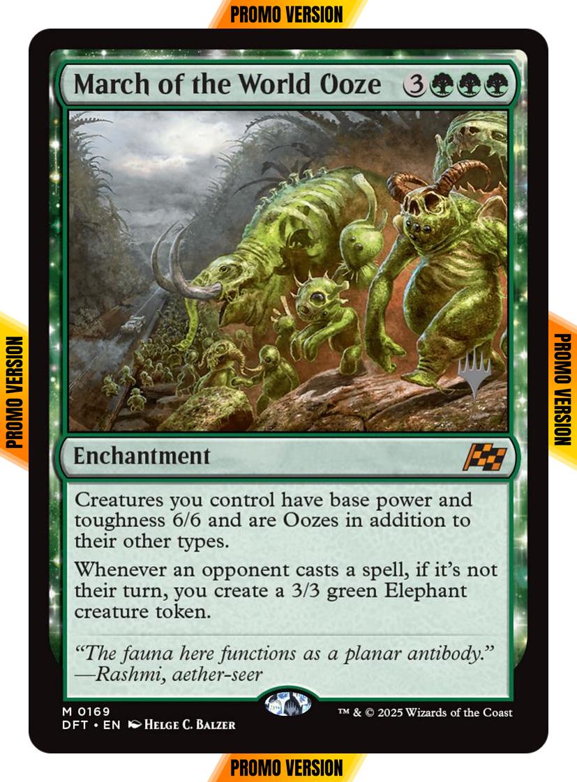 March of the World Ooze [169p] [Promo Pack] [Aetherdrift: Promos] [Non-Foil]