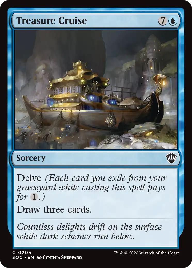 Treasure Cruise [205] [Secrets of Strixhaven: Commander] [Non-Foil]