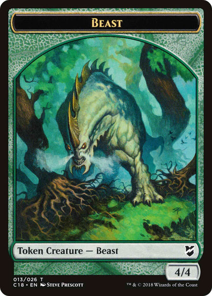 Beast Token (13) // Plant Token (17) [Commander 2018 Tokens] [Non-Foil]