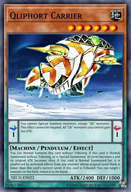 Qliphort Carrier - NECH-EN022 - Super Rare - 1st Edition