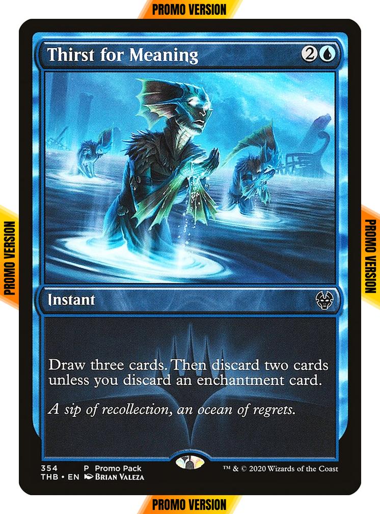 Thirst for Meaning [354] [Dark Frame Promo Pack] [Theros Beyond Death] [Non-Foil]