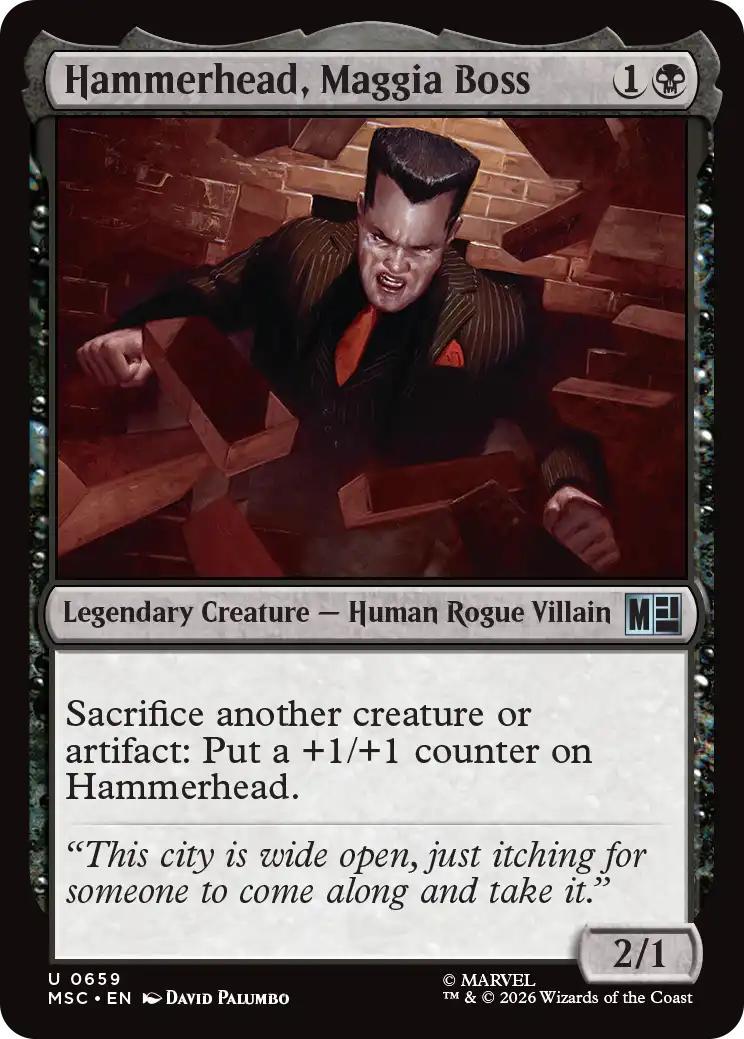 Hammerhead, Maggia Boss [659] [Jumpstart] [Marvel Super Heroes: Commander] [Non-Foil]