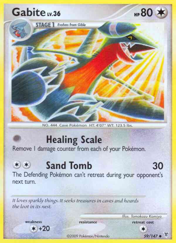 Gabite - 59/147 - Uncommon [pl3-59] [Non-Holo]
