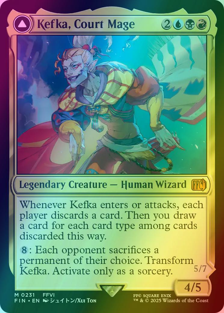 Kefka, Court Mage // Kefka, Ruler of Ruin [231] [FINAL FANTASY] [Foil]