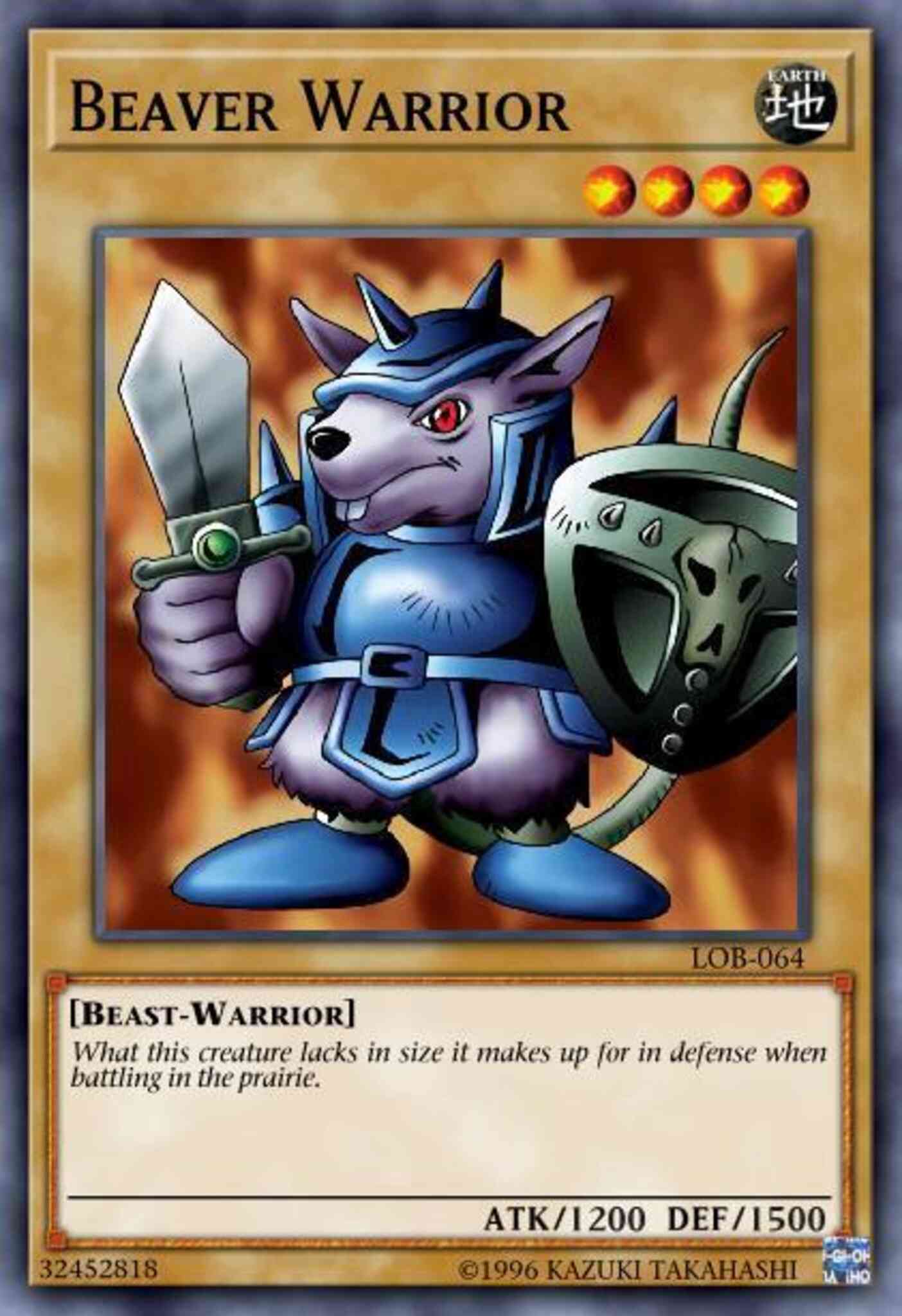 Beaver Warrior - DB1-EN121 - Common - Unlimited