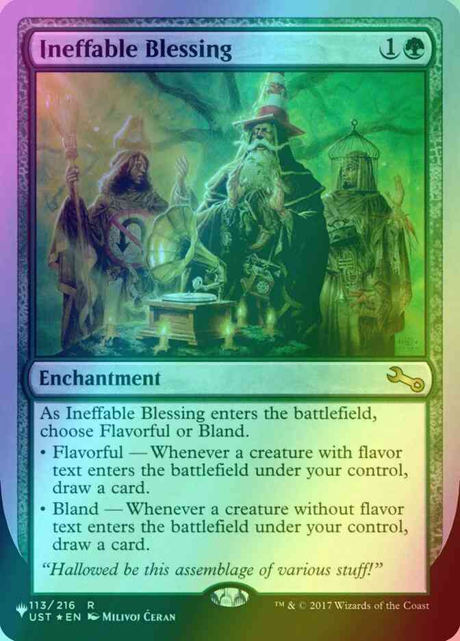 Ineffable Blessing (a) [38] [UST Set Symbol] [The List: Unfinity Foil Edition] [Foil]