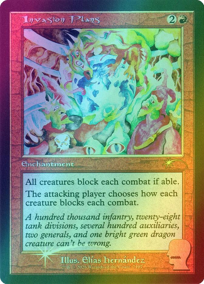 Invasion Plans [7107] [Retro Frame] [Brain Dead: Bonus Cards II] [Secret Lair Drop] [Foil]