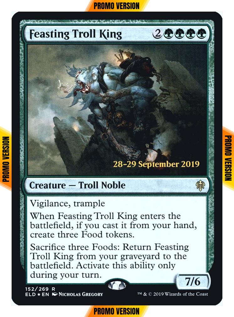Feasting Troll King [152s] [Throne of Eldraine Promos] [Foil]