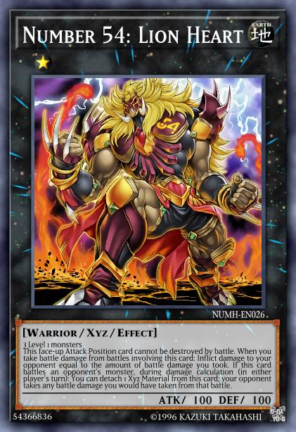 Number 54: Lion Heart - NUMH-EN026 - Secret Rare - 1st Edition